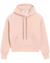 Ami Paris - Ami De Coeur Cotton Hoodie - Lyst