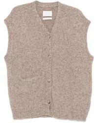 Lauren Manoogian - V-Neck Sleeveless Vest - Lyst