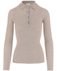 Sa Su Phi - Ribbed Button Polo Shirt - Lyst
