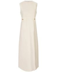 P.A.R.O.S.H. - Button-Detail Sleeveless Dress - Lyst