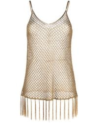Dodo Bar Or - Open-Knit Fringed Top - Lyst