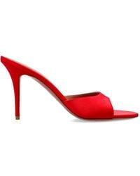 AMINA MUADDI - Elodie Satin Sandals - Lyst