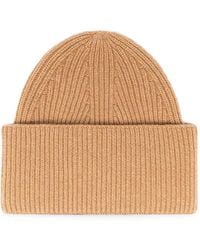Laneus - Ribbed-Knit Beanie Hat - Lyst