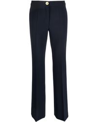 Moschino - Straight-leg Embossed-button Trousers - Lyst