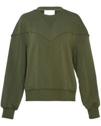 3.1 Phillip Lim - Striped-Panel Sweatshirt - Lyst
