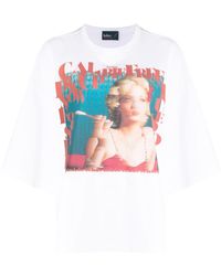 Kolor - Graphic-print Cotton T-shirt - Lyst