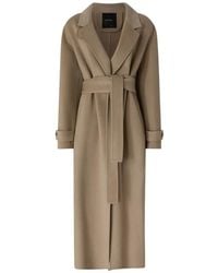 Pinko - Abrigo De Doble Tela Con Cinturón - Lyst