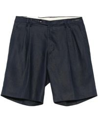 Michael Coal - Pleated-Detail Tailored Shorts - Lyst