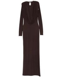 Amazuìn - Rasha V-Neck Ruched Maxi Dress - Lyst