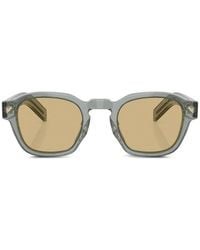 Prada - Sonnenbrille Mit Eckigem Gestell - Lyst