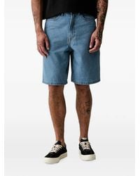 Vans - Logo-Patch Denim Shorts - Lyst