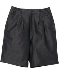 Comme des Garçons - Pleated Denim Shorts - Lyst