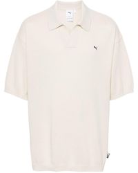 PUMA - Basketball Nostalgia Knitted Polo Shirt - Lyst
