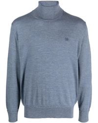 Etro - Pegaso-Embroidered Roll-Neck Jumper - Lyst