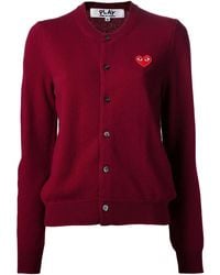 COMME DES GARÇONS PLAY - Basic Cardigan - Lyst