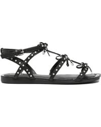 Ash - Gladius Stud-Embellished Bow Sandals - Lyst