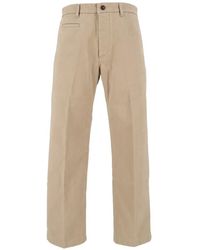 Tela Genova - Renzo Gabardine Heritage Chino Trousers - Lyst