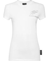 Philipp Plein - Logo-Print Cotton T-Shirt - Lyst