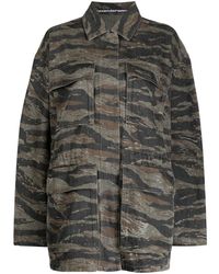 Alexander Wang - Camouflage-pattern Denim Jacket - Lyst