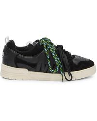 Moschino - Panelled Lace-Up Sneakers - Lyst
