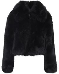 Frankie Shop - Faux-Fur Zip-Up Jacket - Lyst