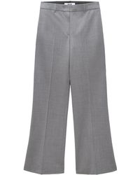 パンツ Msgm Wide Leg Tailored Trousers MSGM Wide-Leg Trousers With Tailored Fit in White | Lyst
