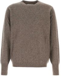 Maison Margiela - Trui Met Logo En Stiksel - Lyst