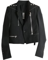 Rick Owens - Zip-detail studded jacket - Lyst