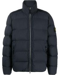 Stone Island - Compass-patch Padded Down Jacket - Lyst