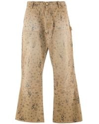 SAINT Mxxxxxx - Dr. Woo Graphic-Print Trousers - Lyst