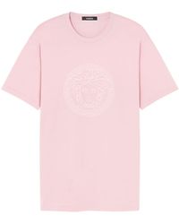 Versace - T-shirt con stampa Medusa - Lyst