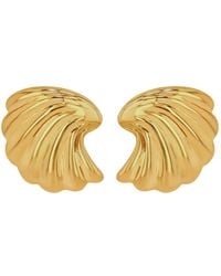 Anine Bing - Curved Shell Earrings - Lyst