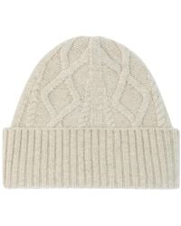 Eric Bompard - Cable-Knit Ribbed Hat - Lyst