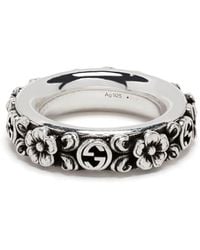 Gucci - Anello GG in argento sterling - Lyst
