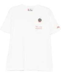 MC2 Saint Barth - Connor Cotton T-Shirt With Watch Print And Embroidery - Lyst