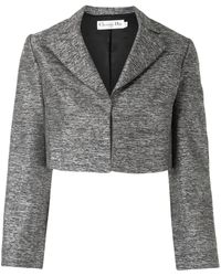 Dior Pre-owned Cropped-Jacke - Grau