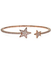 Jewels Aficionado - 18Kt Rose Star Diamond Bracelet - Lyst