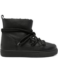 Inuikii - Lace-Up Pebbled-Leather Boots - Lyst