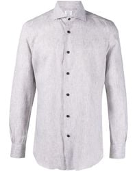 Mazzarelli - Striped Long-sleeve Shirt - Lyst