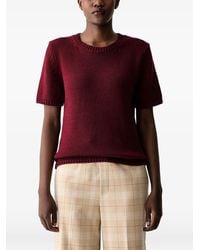 Mos Mosh - Mmarin Ribbed-Trim Short-Sleeved Sweater - Lyst