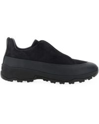 ZEGNA - Leather And Suede Triple Stitch Monte Sneakers - Lyst