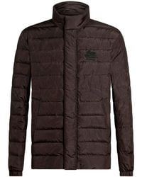 Etro - Down Jacket With Paisley Print - Lyst