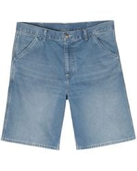 Carhartt - Simple Denim Shorts - Lyst