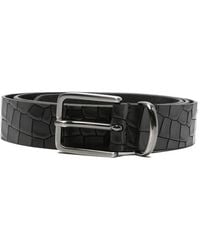 Tagliatore - Ceinture À Effet Peau De Crocodile - Lyst