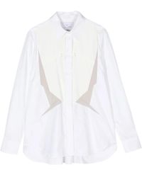 Fumito Ganryu - Long-Sleeve Cotton-Blend Shirt - Lyst