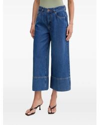 Benetton - Jean Ample À Coupe Courte - Lyst