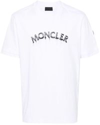 Moncler - Camiseta con logo estampado - Lyst