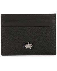 Dolce & Gabbana Portacarte con applicazione - Nero
