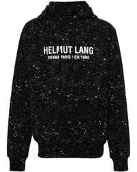 Helmut Lang - Space Logo-print Hoodie - Lyst