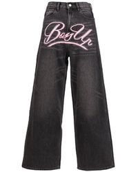 BossUp - Jean Baggy À Cristaux Swarovski - Lyst